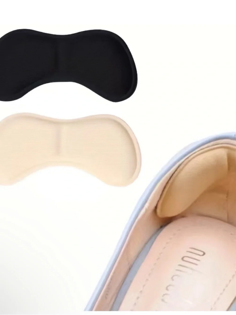 Black Gel Heel Pads - 1 pair